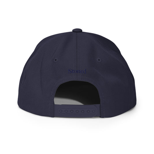 Stoned Dark Blue Biggie Snapback