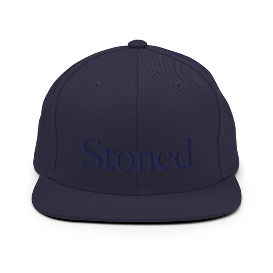 Stoned Dark Blue Biggie Snapback