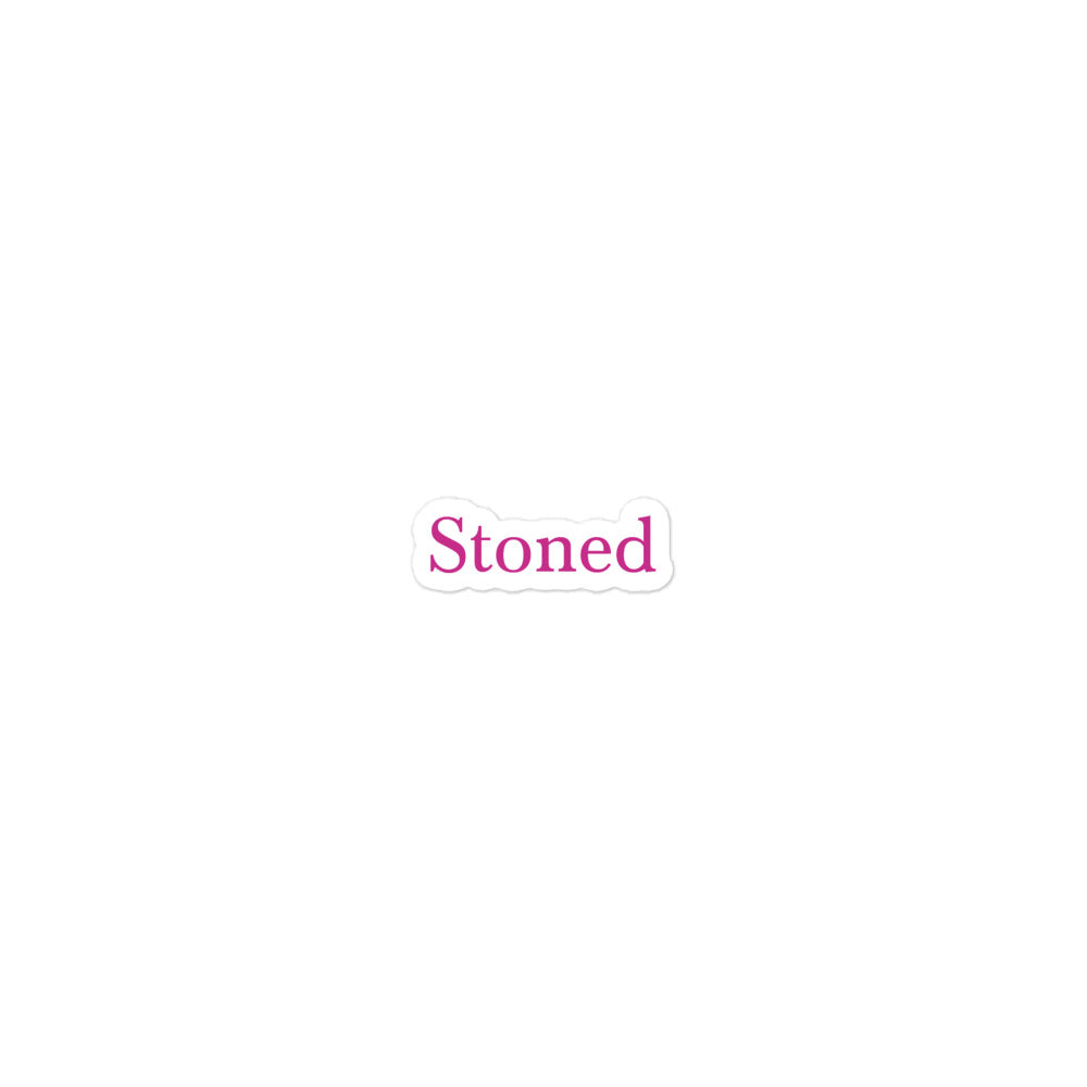 Stoned Pink Stickers