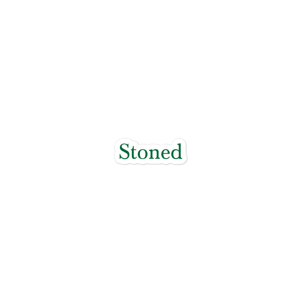 Stoned Green Sticker