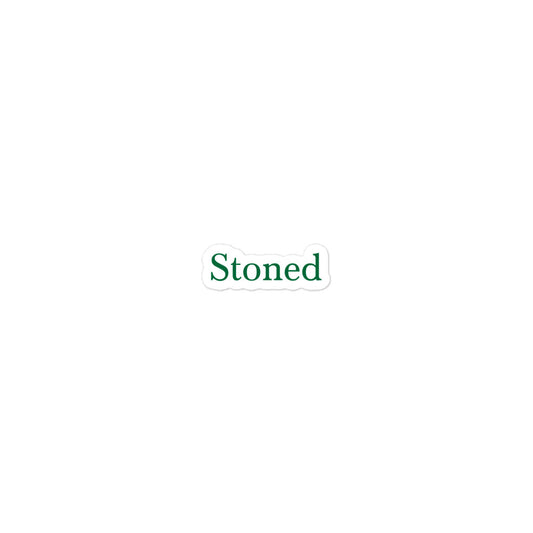 Stoned Green Sticker