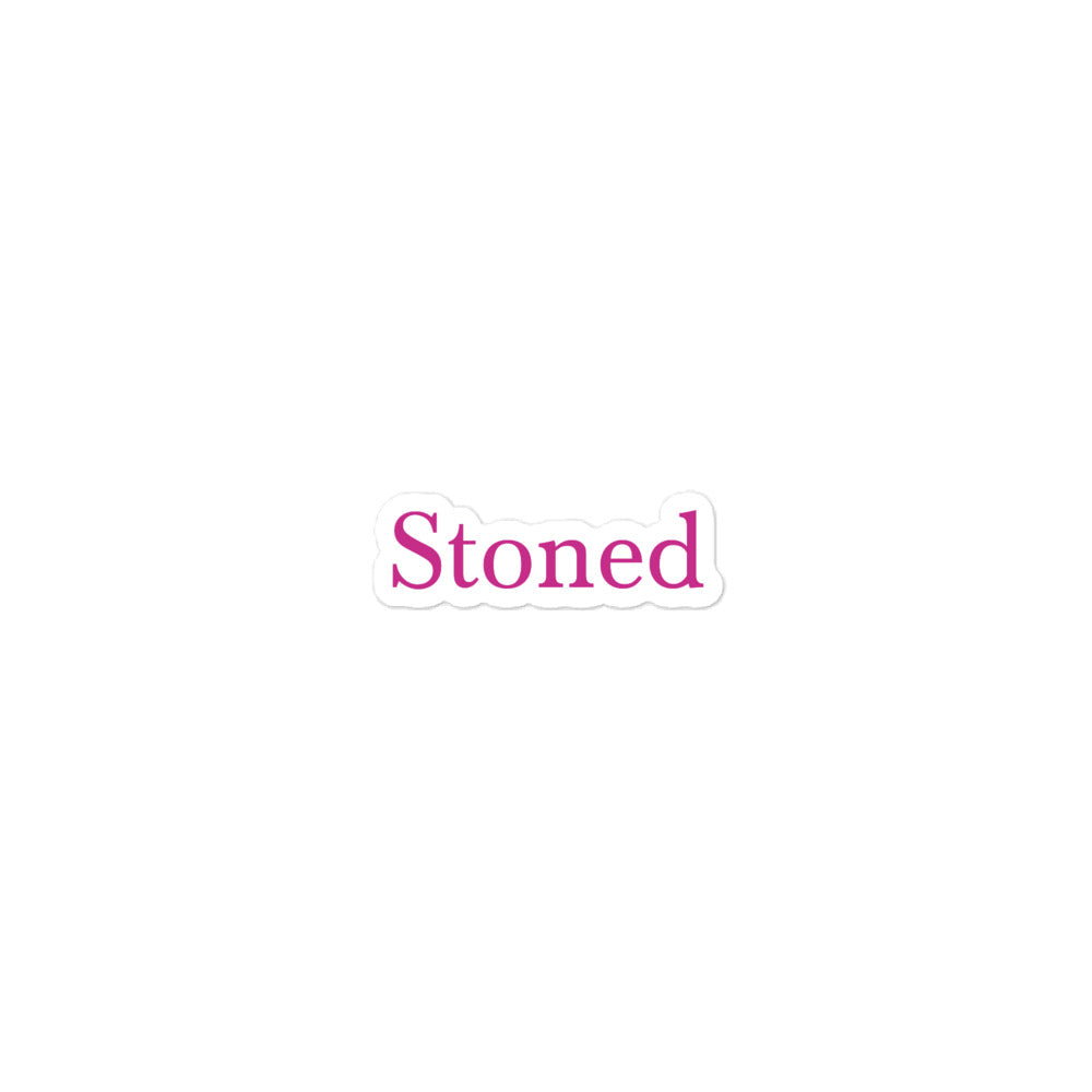 Stoned Pink Stickers