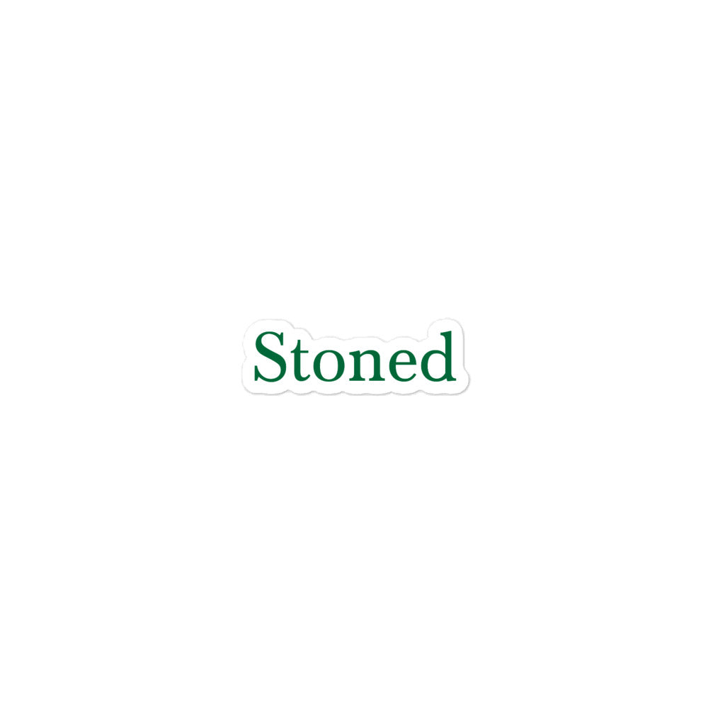 Stoned Green Sticker