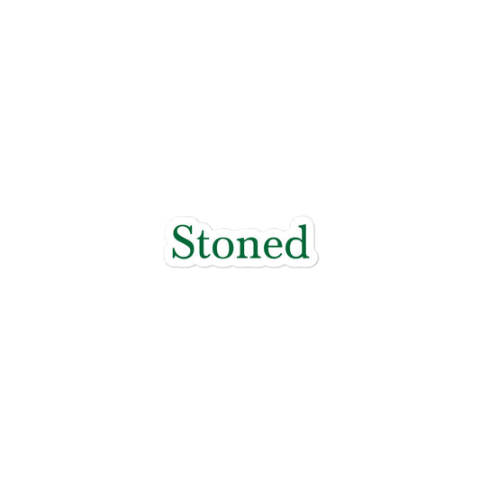 Stoned Green Sticker