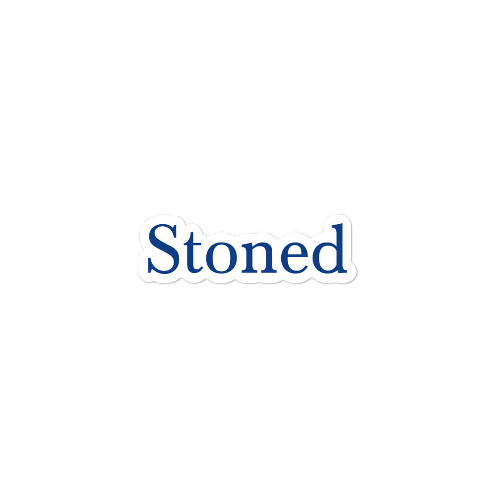 Stoned Navy Sticker