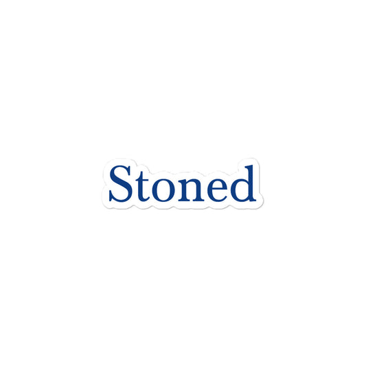 Stoned Navy Sticker