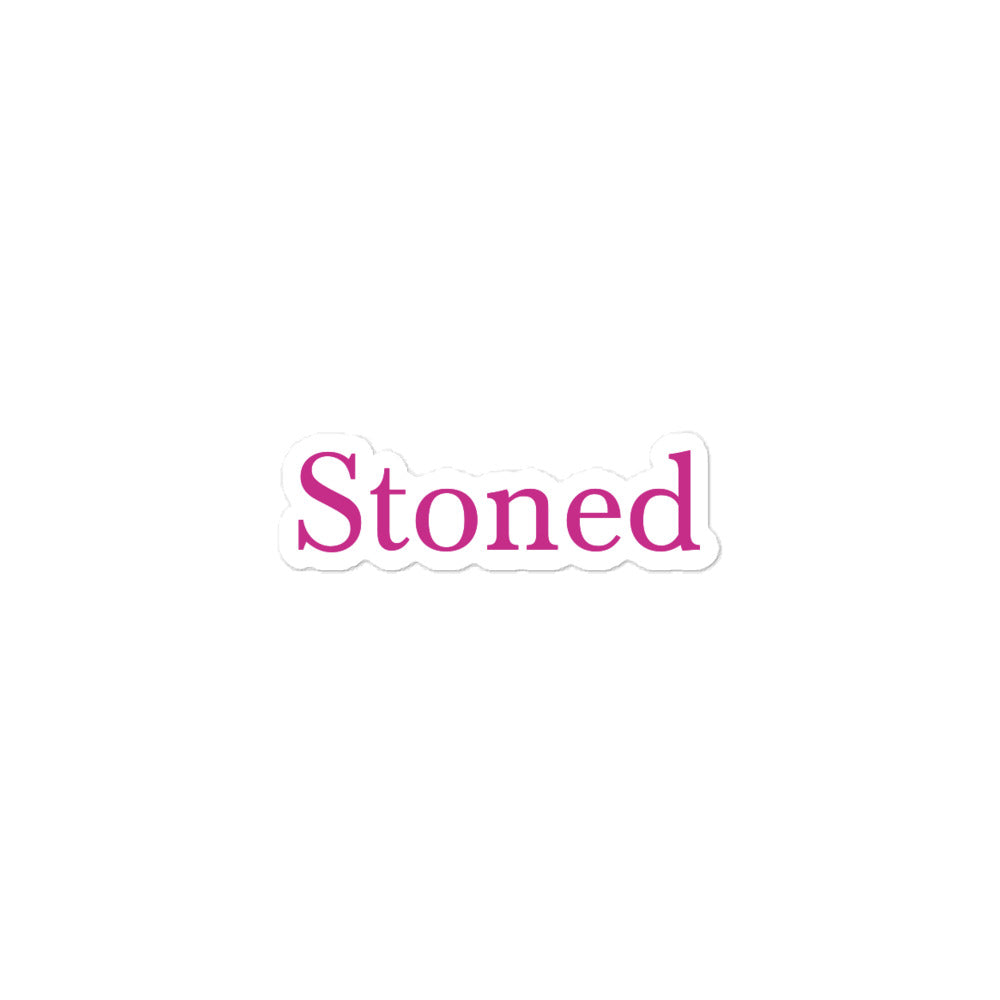 Stoned Pink Stickers