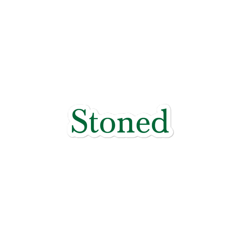 Stoned Green Sticker