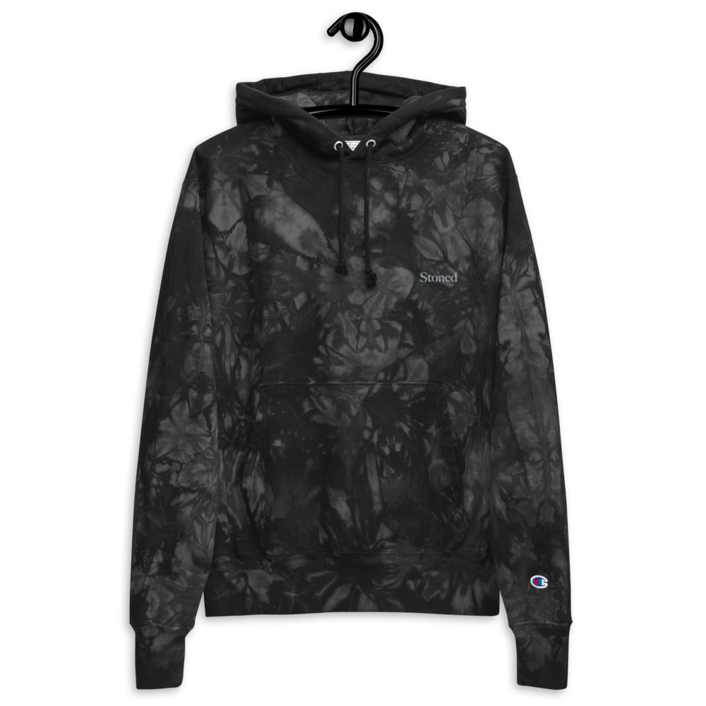 Stoned Black Tie-Dye Hoodie