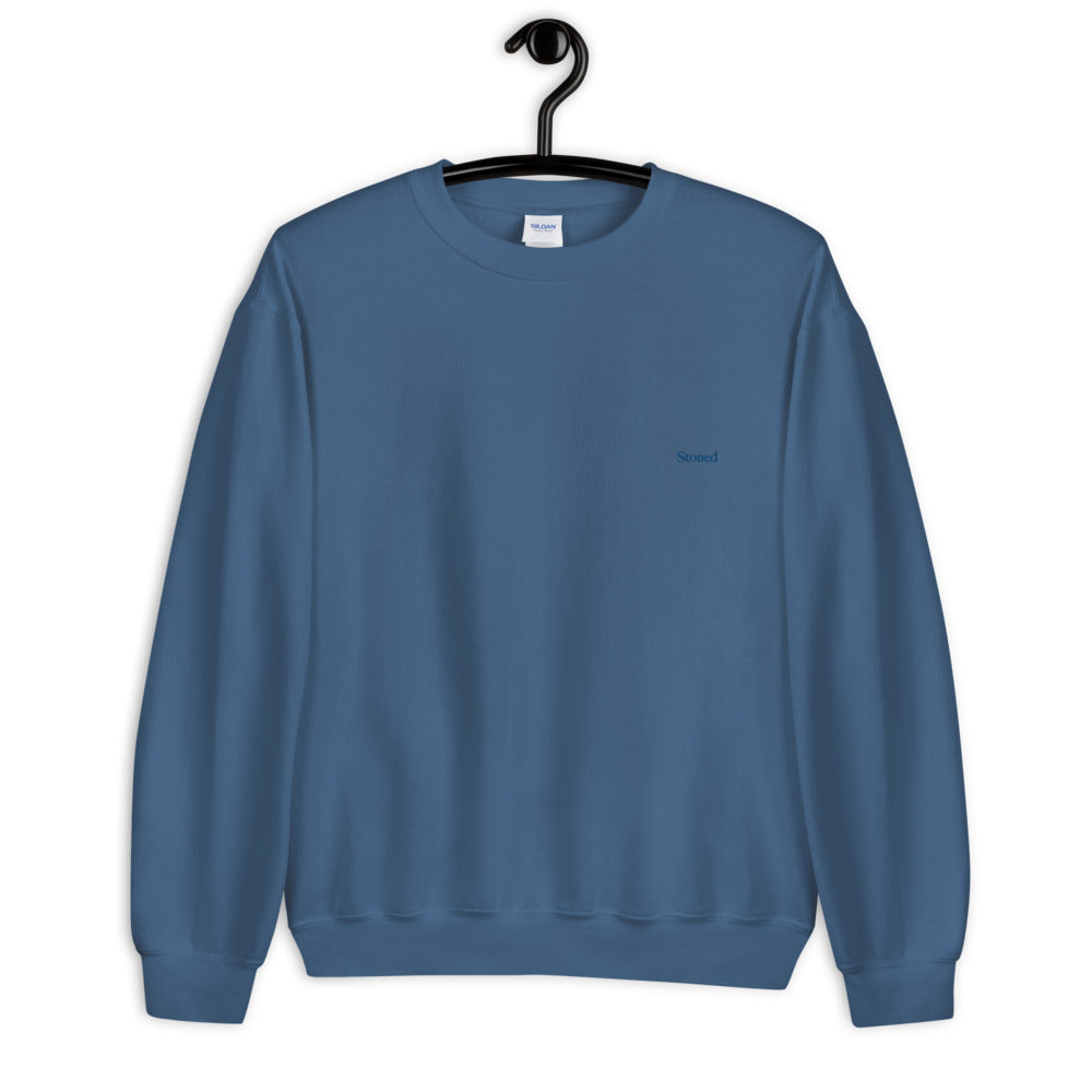 Stoned Blue Discreet Crewneck