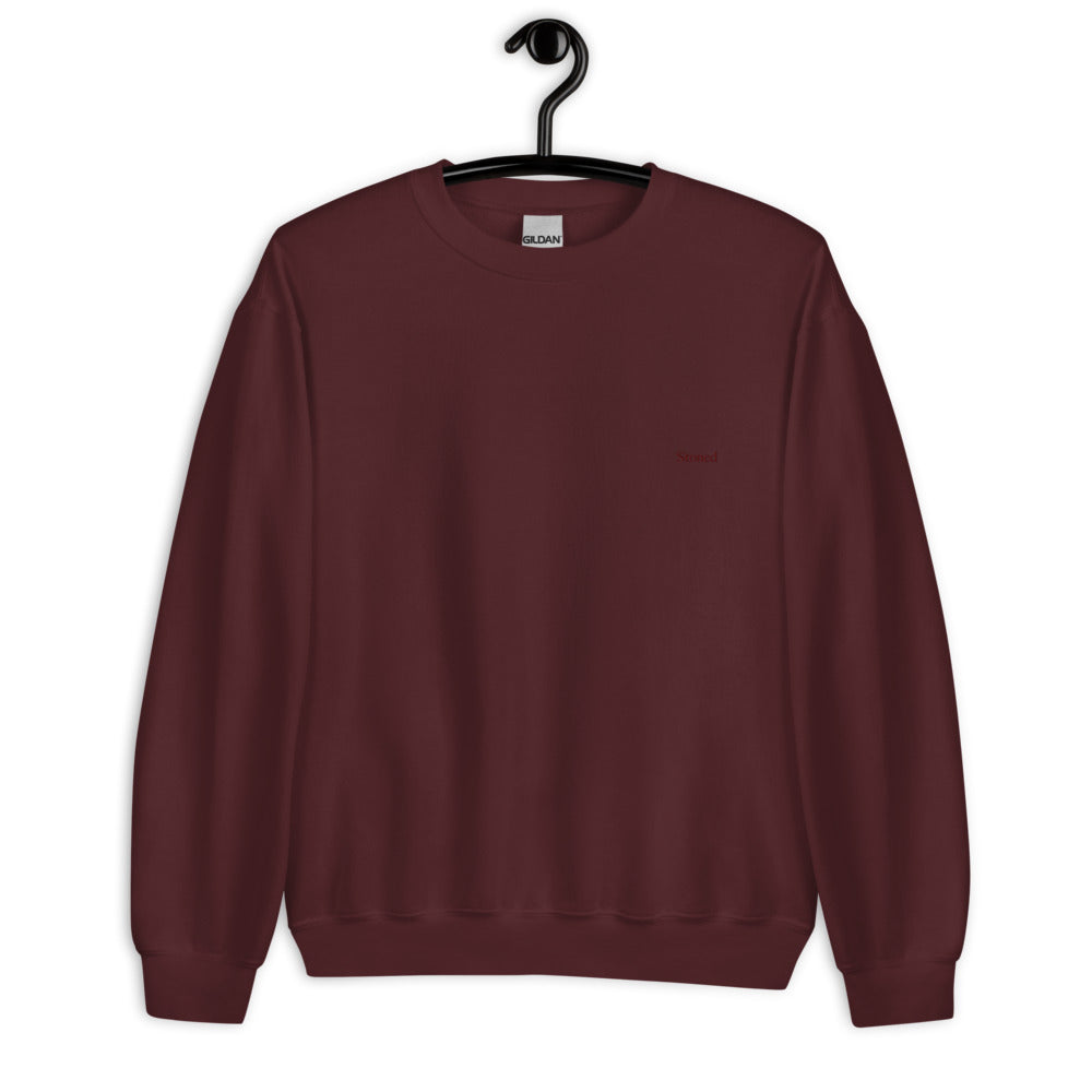 Stoned Maroon Discreet Crewneck