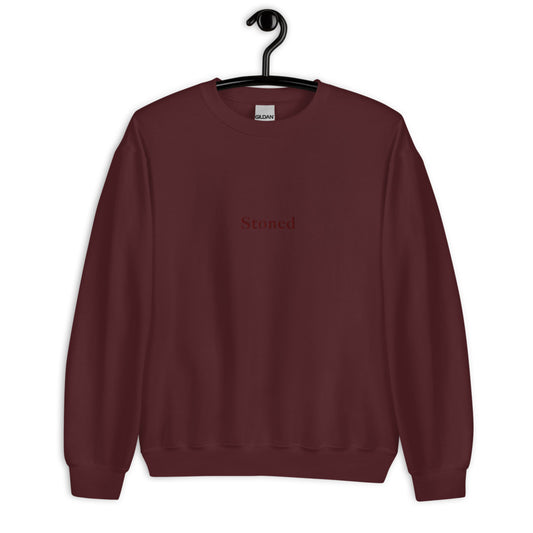 Stoned Maroon Crewneck