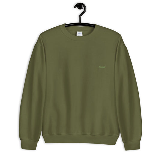 Stoned Green Discreet Crewneck