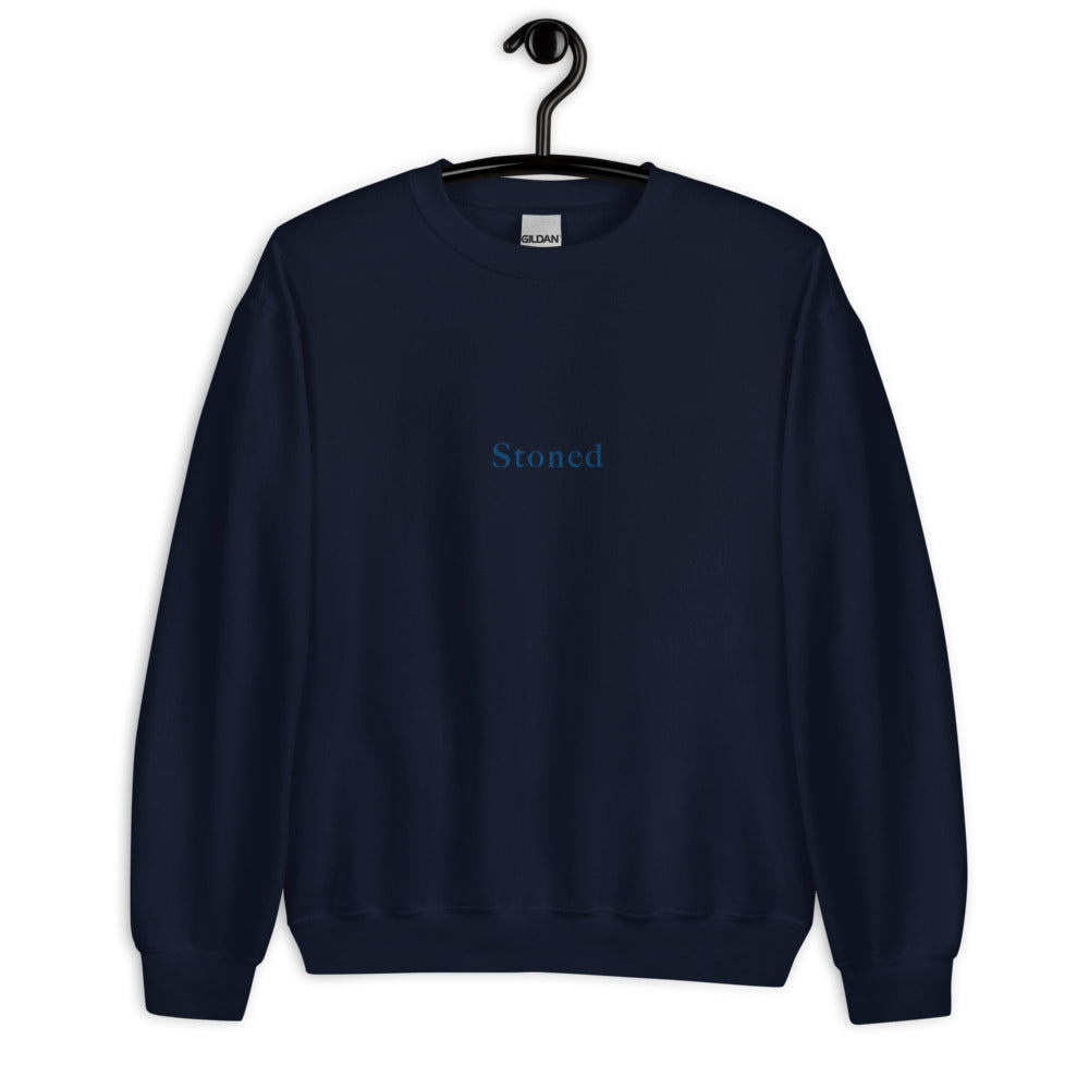 Stoned Navy Crewneck