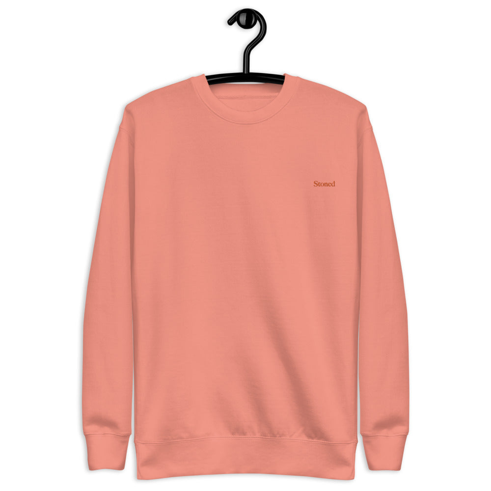 Stoned Dusty Rose Discreet Crewneck