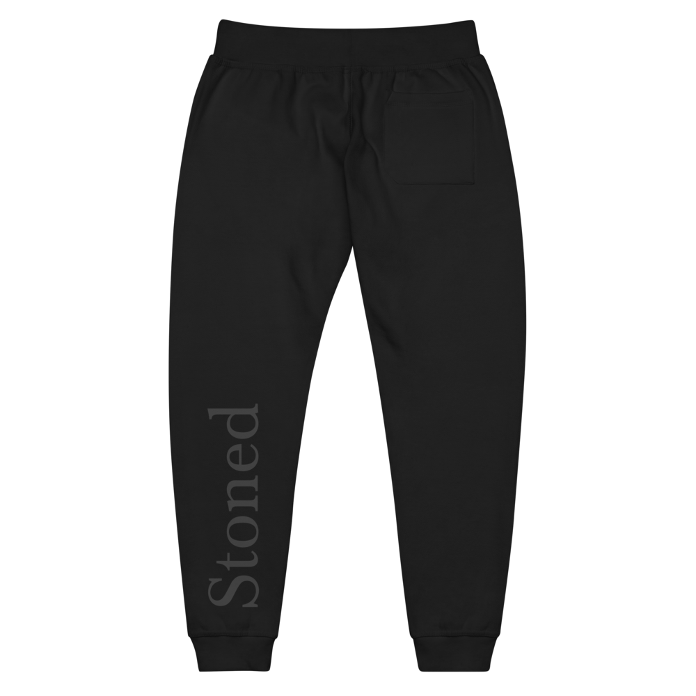 Stoned Black Fleece Unisex Jogger