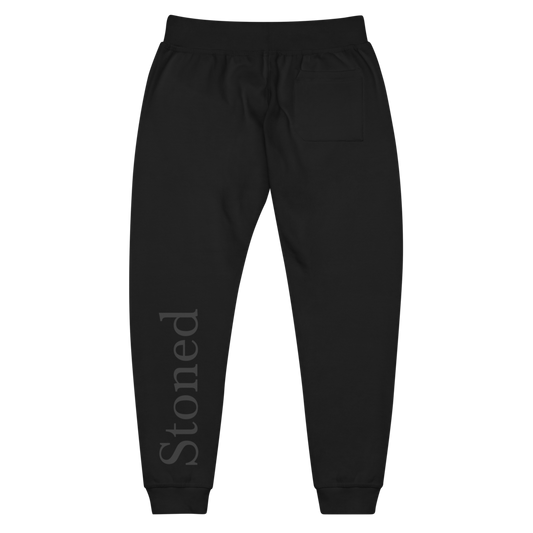 Stoned Black Fleece Unisex Jogger