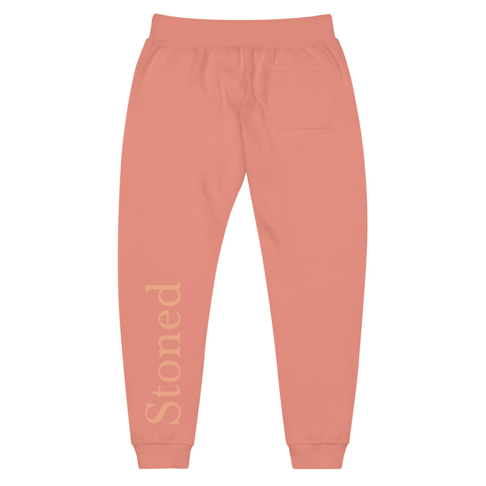 Stoned Dusty Rose Fleece Unisex Jogger