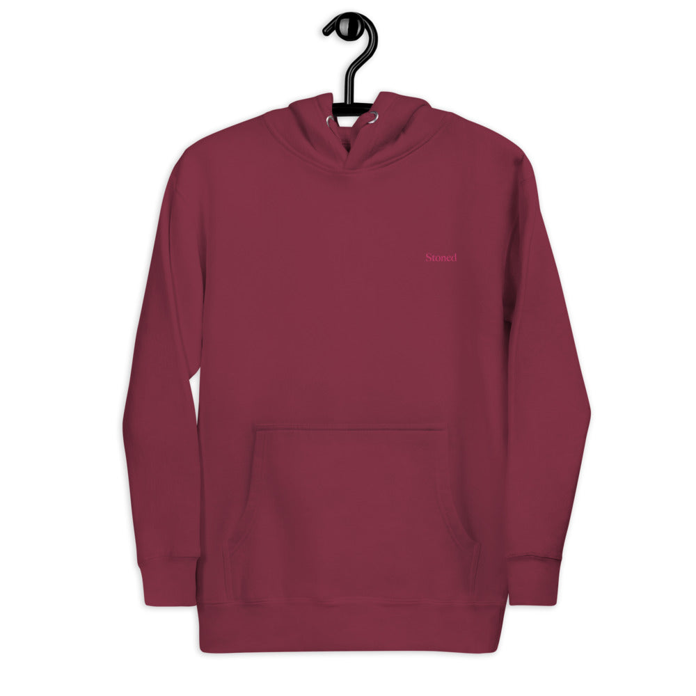 Stoned Maroon Discreet Hoodie