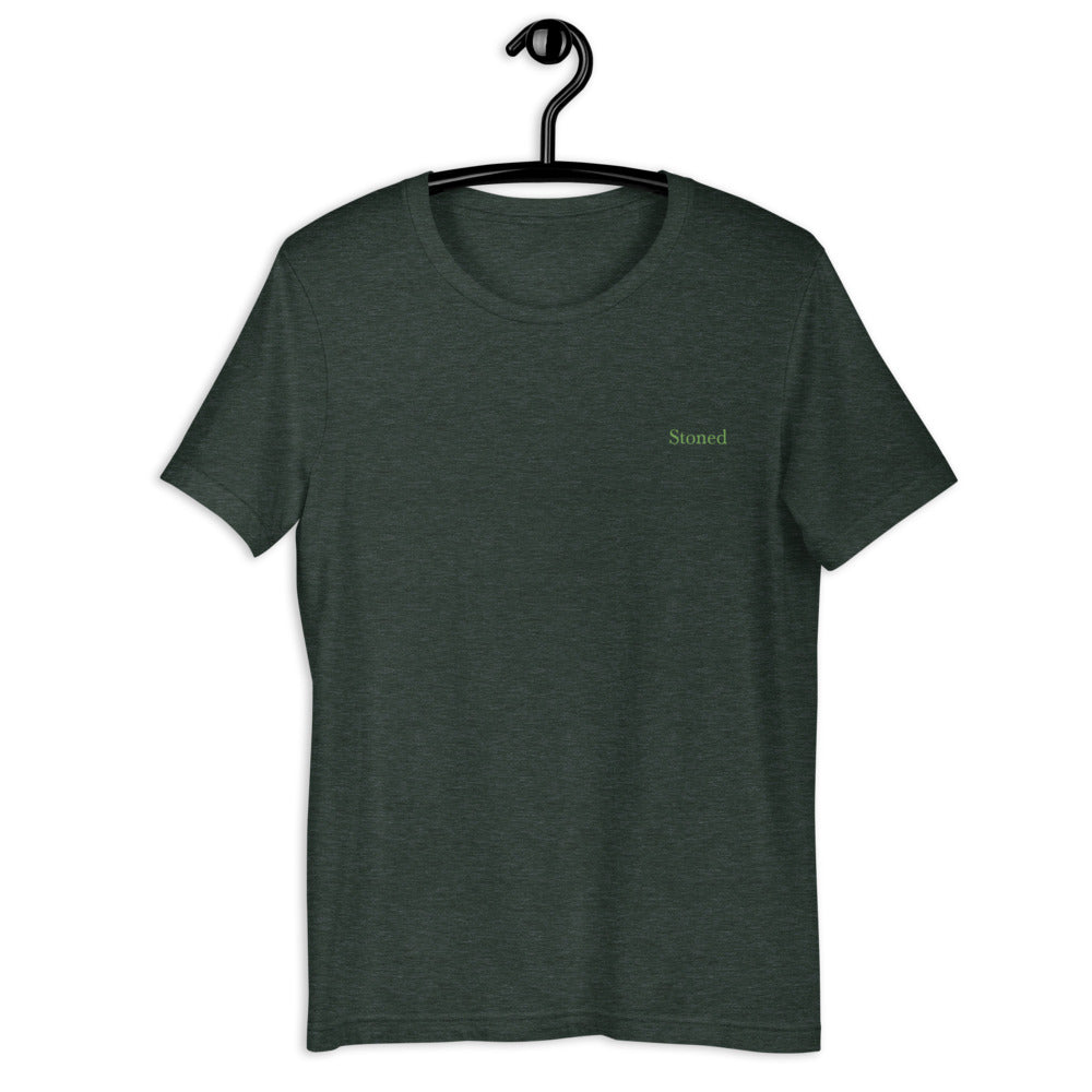 Stoned Dark Green Short-Sleeve Unisex T-Shirt