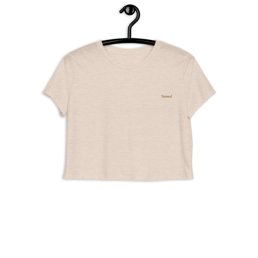 Stoned Nude Crop Tee